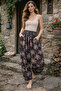 Viscose Fabric Floral Patterned Pocketed Shalwar 100% Cotton