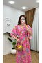 Patterned Double-breasted Dress - 4