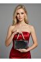 Black Color Matte Crocodile Patterned Chain Strap Women's Evening Dress Bag Wedding Engagement Graduation