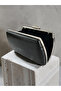 Black Color Matte Crocodile Patterned Chain Strap Women's Evening Dress Bag Wedding Engagement Graduation - 6