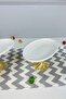 3-Piece Porcelain Kand Footed Tableware Presentation Plate Set & Appetizer Food Dessert Salad Presentation - 3