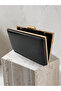 Black Color Matte Crocodile Patterned Chain Strap Women's Evening Dress Bag Wedding Engagement Graduation - 6