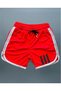 Men's Three Stripes Printed Crew Neck Oversize T-Shirt Shorts Set Sporty Summer 2-Piece Tshirt Shorts Kom - 3