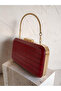 Burgundy Color Matte Leather Crocodile Patterned Women's Evening Dress Bag Wedding Engagement Graduation - 2