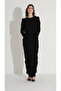 Side Ruched Dress Black