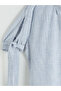 Nevavm Women's Striped Shirt with Bow and Difference - 7