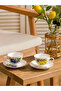 Timeless Clothing & Timeless Choices Blue Printed 2-Person Porcelain Coffee Cup Set - 2