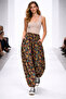 Pıtır Floral Flannel Dividin Mesh Baggy Trousers 100% Cotton Size 38 100 kg
