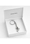 Metal Keychain with Stone Rose Figure That Glows in the Dark I for Women and Men - 3