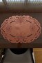 Leather Hole Punch Oval American Service. Peony Model. Tan (1 Piece) 50X35 cm - 2
