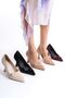 Aspen Premium Burgundy Satin Patent Leather Stiletto 7cm - 4