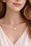 Heart and Infinity Zircon Stone Women's Steel Necklace - Does Not Tarnish