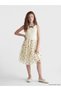 Ecru Crew Neck Polka Dot Girls' Tulle Dress from Güli̇s Gi̇yi̇m