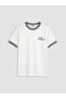 Esvab • Modern & Distinctive Zero Roba Collar Printed Boys' T-Shirt - 2