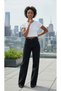 Palazzo Jeans 90's Black Lycra Super High Waist Wide Leg Loose Jeans Palazzo Pants - 5