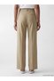 Green Regular Fit Wide Leg Women's Trousers - 3