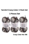 Crazy Color Set of 3 Marbled Hand Knitting Yarns No: 110