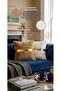 2-Piece Luxury Plush Cushion Cover with Gold Stripes, Soft Textured Velvet Backed Decorative Pillow 45X45 - 2