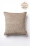 Mink Plain Chenille Textured Cushion Cover with Piping Detail