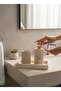 Copper Travertine Soap Dish Bathroom Set Natural Stone Handmade Soap Holder Toothbrush Holder Bronze Bathroom Set - 3