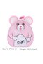 Metal Piggy Bank with Little Mouse Figure - Children's Savings Box with Lock and Key, Pink
