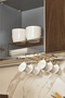 Gold 10-Piece Portable Cup Rack for under Cabinet and Shelf, Mug, Cup Organizer - Metal Stainless