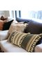 Special Design Cream Color Brown Lace Throw Pillow Cover [35X55] - 4