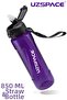 850 ml Transparent Body Tritan Water Bottle with Straw and Measurement Scale Water Bottle for School