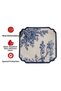 Set of 6 French Country Patterned Cocktail Napkins and Coasters - 15X15 cm Vintage Presentation Set - 2