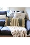 Special Design Cream Color Brown Lace Throw Pillow Cover [35X55] - 5