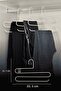 5-Piece Beige 3-Tier Trouser Hanger for Closet, Clothes, Shawls, Scarves, Stainless Metal