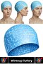 # Comfortable, Flexible, Soft Pool and Sea Swimming Cap, Slippery Inner Surface, Stylish Waterproof Hair Cap, Double Set - 3
