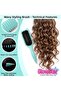 Professional Curl Defining Purple Hair Brush Easy Combing Magic Curl Wavy and Curly Hair - 4