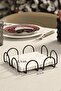 Matte Black 18 cm Napkin Holder Large Size Napkin Stand Cafe Restaurant Hotel Stainless Metal