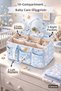 8-Piece Newborn Hospital Discharge Set I Baby Dirty Clothes Basket I 6-Piece Suitcase Organizer I Baby Care Bag Pieces - 4