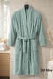 Single Bathrobe Kimono Collar Unisex Comfort - 3