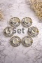 6-Piece Porcelain Luxury Floral Patterned Gold Gilded Coffee Cup Set I 90 Cc I - 2
