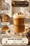 6-Piece Origami Glass Model - Borosilicate Cold Coffee Cocktail Soft Drink Cup 300 ml Gift Straw Set - 2