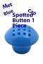 Klc Metal Speckled Round Blue Knob Handle - Modern Drawer Handle for Children's Room, Kitchen, and Wardrobe