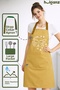 Kitchen Apron Set of 2 Moon & Sun Mustard Brown Stain Resistant Water Repellent Fabric Moon Sun Dowry Apron - 4