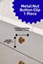 Klc Metal Round Nut Button Handle Modern Drawer Handle Handles for Children's Room, Kitchen and Cabinet - 3