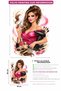 Hairdresser Glass Sticker Pink Model Beauty Salon Female Figure Foil Print 50X62Cm - 5