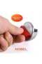 Half moon adhesive door stopper, door buffer, metal door stop holder inox - 5