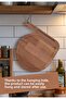 Double-Sided Presentation and Cutting Board with Steel and Wood Surface - 2