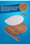 Double-Sided Presentation and Cutting Board with Steel and Wood Surface - 3