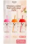 Cute Teddy Bear Glass Cup with Straw and Lid Kawaii Smoothie Juice Cup Gift 1Pc - 6