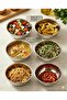 No:3 Stainless Steel 6-Piece Food Bowl Set 16 cm - Multi-Purpose Soup, Salad, and Appetizer Plate Set