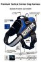 K9 Dog Chest Harness Reflective Adjustable Professional Training Vest - 2