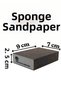 220 Grit Sponge Sandpaper - Wood, Metal, and Steel Compatible Wet Dry Hand Sanding Block Sponge - 5