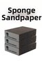180 Grit Sponge Sandpaper - Wood, Metal, and Steel Compatible Wet Dry Hand Sanding Wedge Sponge - 6